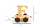 Alphabet Train Carriage – Letter F | Natural Beech Wood
