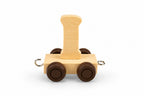 Alphabet Train Carriage – Letter I | Natural Beech Wood