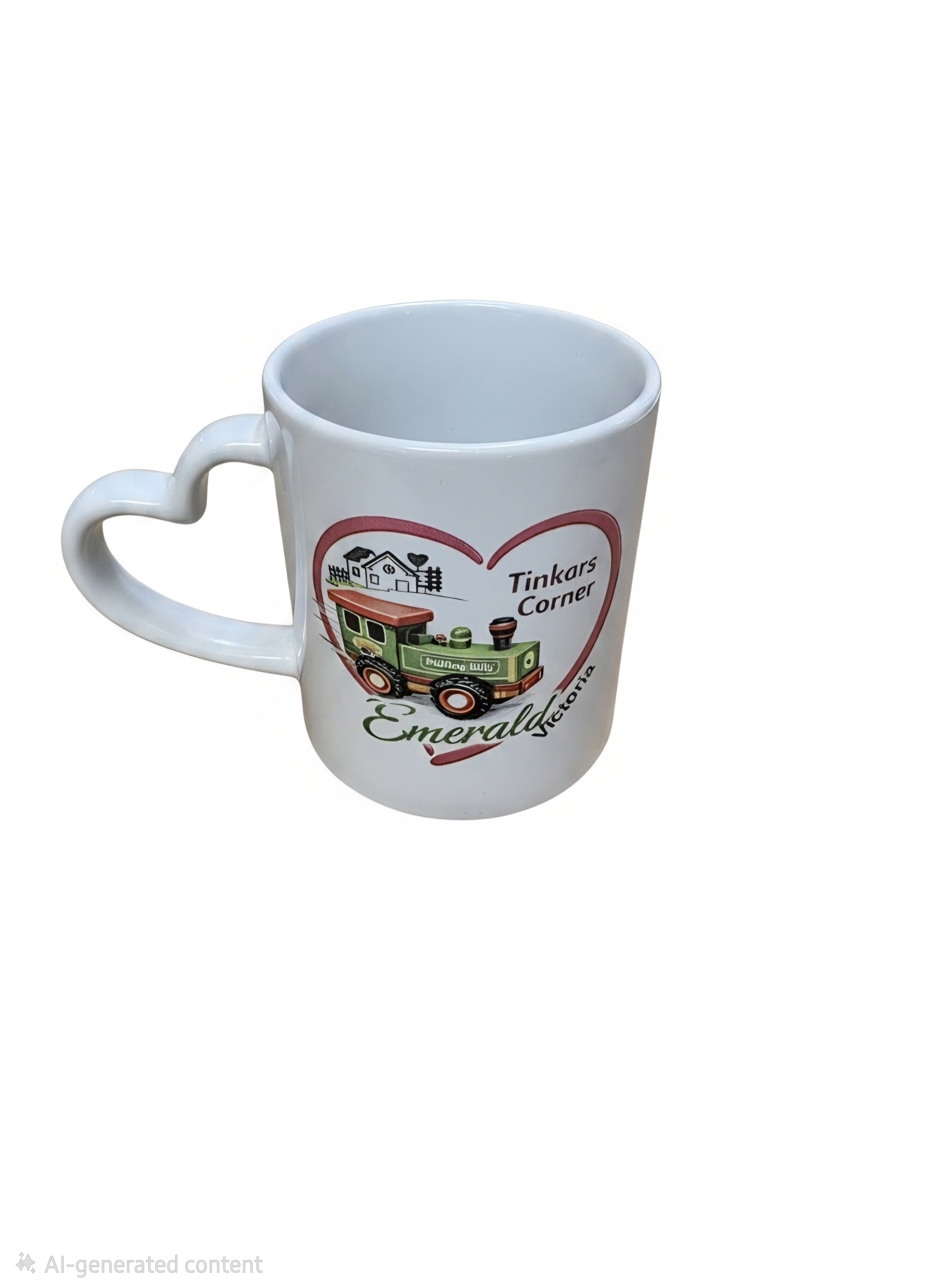 Tinkars Corner Heart Handle Mug | Emerald Victoria Gift