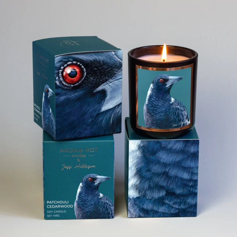 Aroma Pot Soy Candle – Patchouli & Cedarwood (50+ hr)