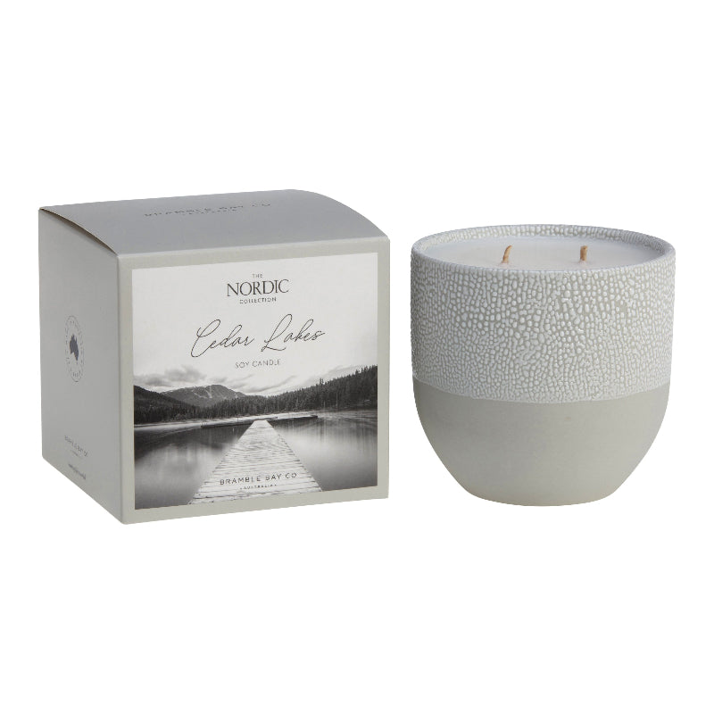 Nordic Cedar Lakes Luxury Candle – 400 g