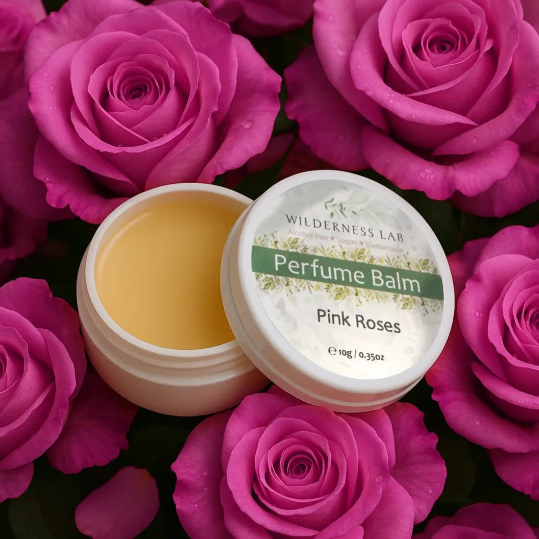 Pink Roses Solid Perfume – Natural Vegan Perfume Balm