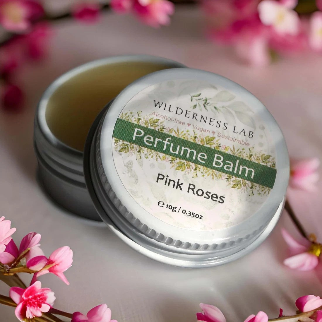 Pink Roses Solid Perfume – Natural Vegan Perfume Balm