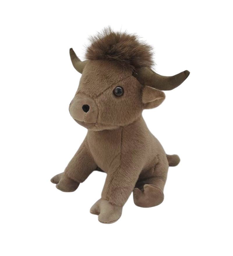 Sitting Cow Doorstop – Fabric Weighted Cow for Rustic Décor