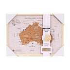 Caravan Australia Travel Map with 100 Pins- 38cm x 28cm x 2cm