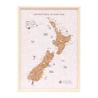 Caravan Travel Map-New Zealand Travel Map- 28cm x 38cm x 2cm