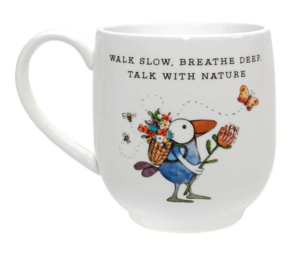 Twigseeds Fine Bone China Cup – “Breathe” (310 mL)