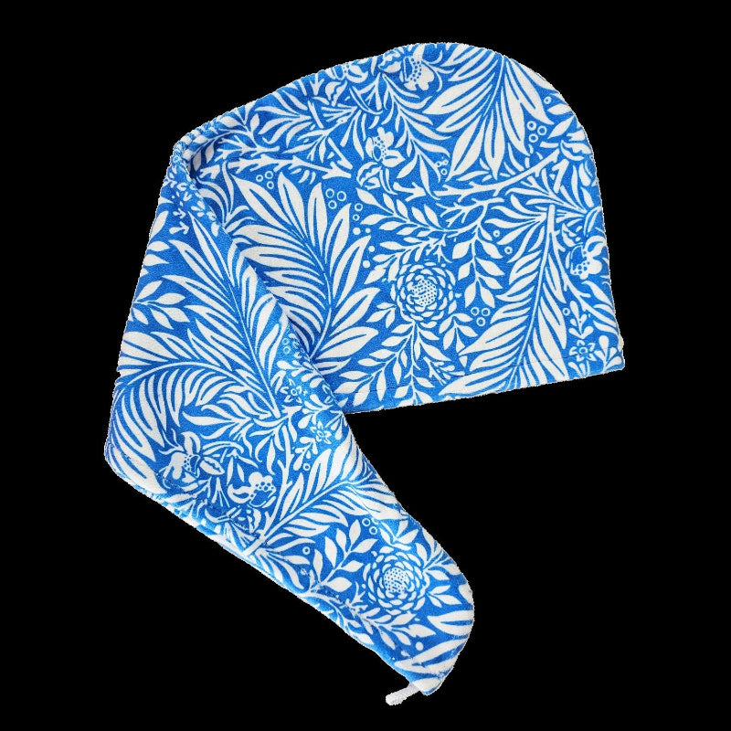 Artico William Morris “Fruit” Hair Wrap – Premium Absorbent Wrap, Heritage Print