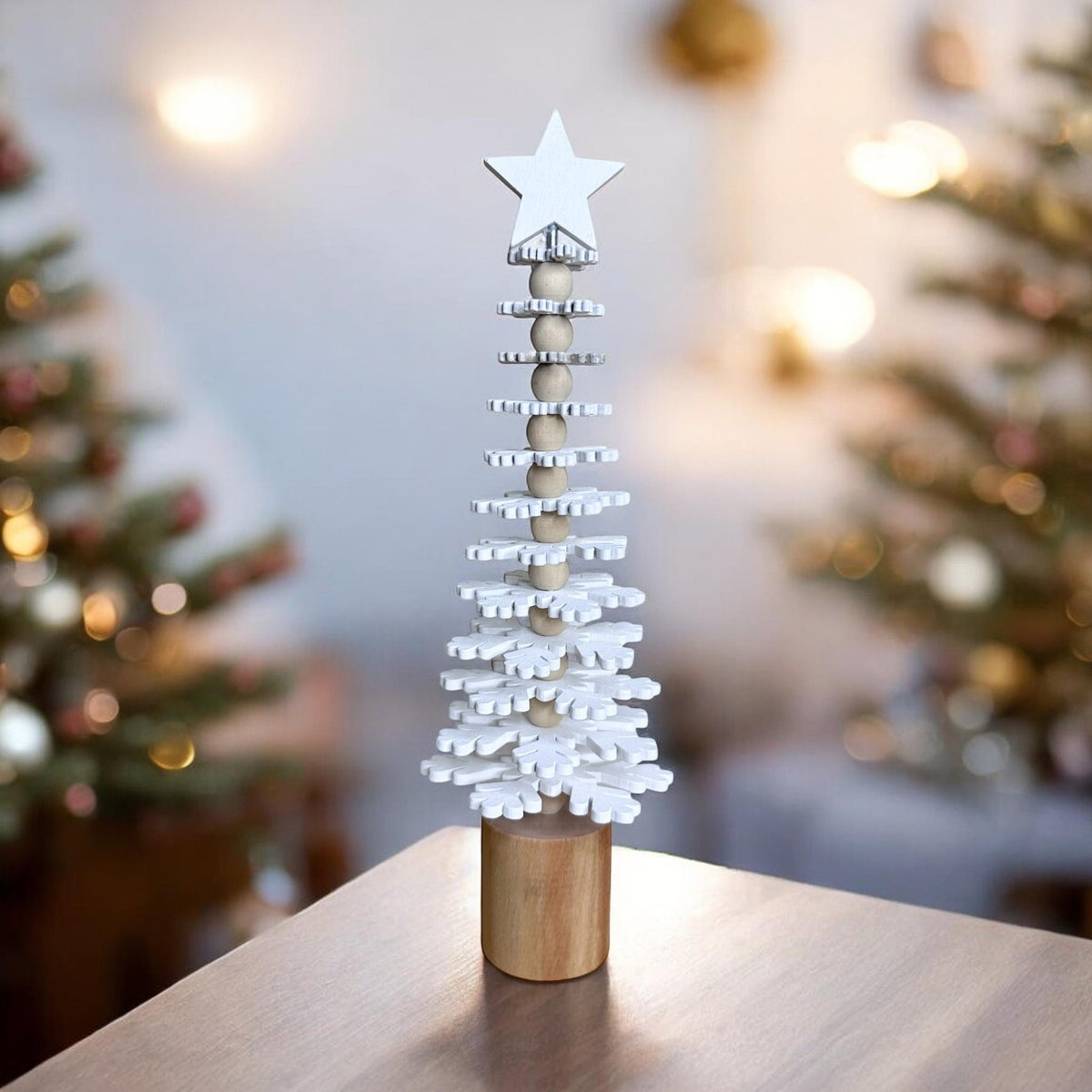 Wooden Christmas Snowflake Tree – Christmas Decoration