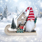 Wooden Santa on Sleigh – Christmas Decoratio