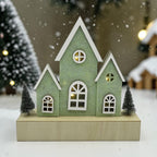 Wooden & Felt Christmas Village LED – Christmas Decoration